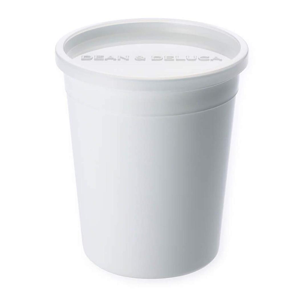 DEAN DELUCA White Food Container Set of 3 Microwave and Dishwasher 12 x 12 x Lunch Bento Storage Container & (S/M/L), Safe, 17.5 cm, Box, Box,