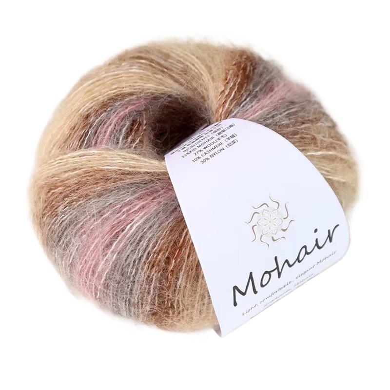 25 г/моток пряжа Gradient Mahe пряжа Creative Gradient Hand dyed пряжа Mohar 30% альпака шерсть смешанного цвета красочная специальная пряжа 60% мохер