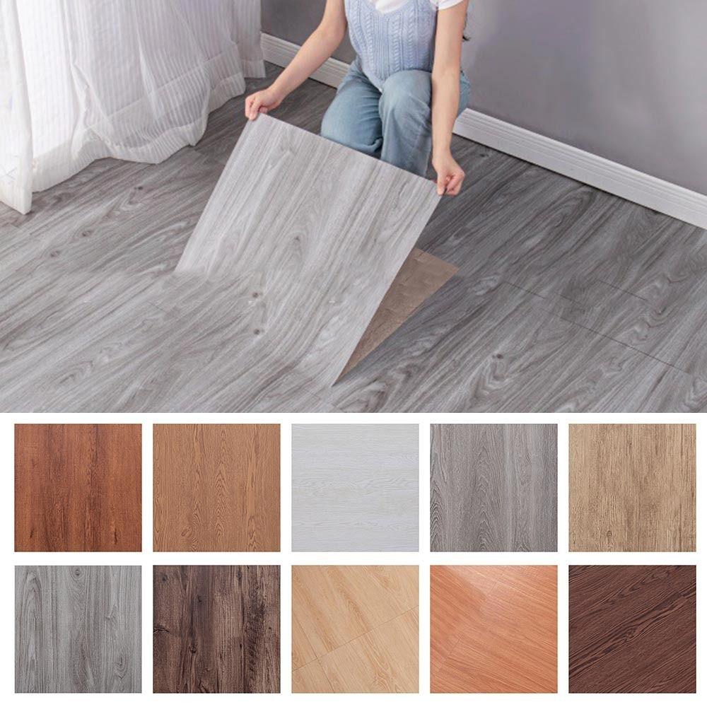 Wear-resistant Self-adhesive Wood Grain Floor Sticker Thickened Non-Slip SXP Self Adhesive Floor Sticker Waterproof PVC