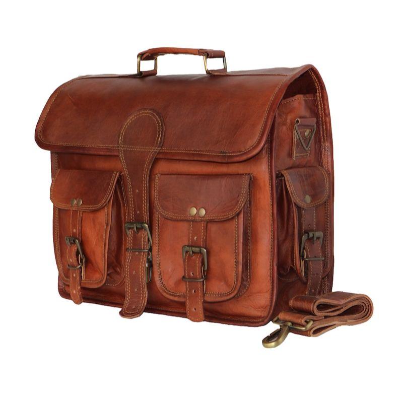 15-дюймовая кожаная сумка-мессенджер, чехол для ноутбука, офисный портфель, подарок для мужчин, потертая сумка через плечо для компьютера