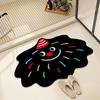 Diatom Mud Cute Expression Floor Mat Cartoon Bathroom Absorbent Anti Slip Anti Fouling Entrance Floor Mat Bathroom