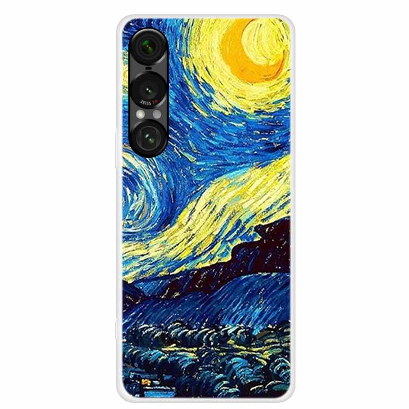 Чехол для Sony Xperia 1 VII 5G Животные Мягкий Силикон ТПУ Чехлы для Телефона Задняя Крышка для Sony Xperia1 VII Лев Прозрачный Защитный Чехол