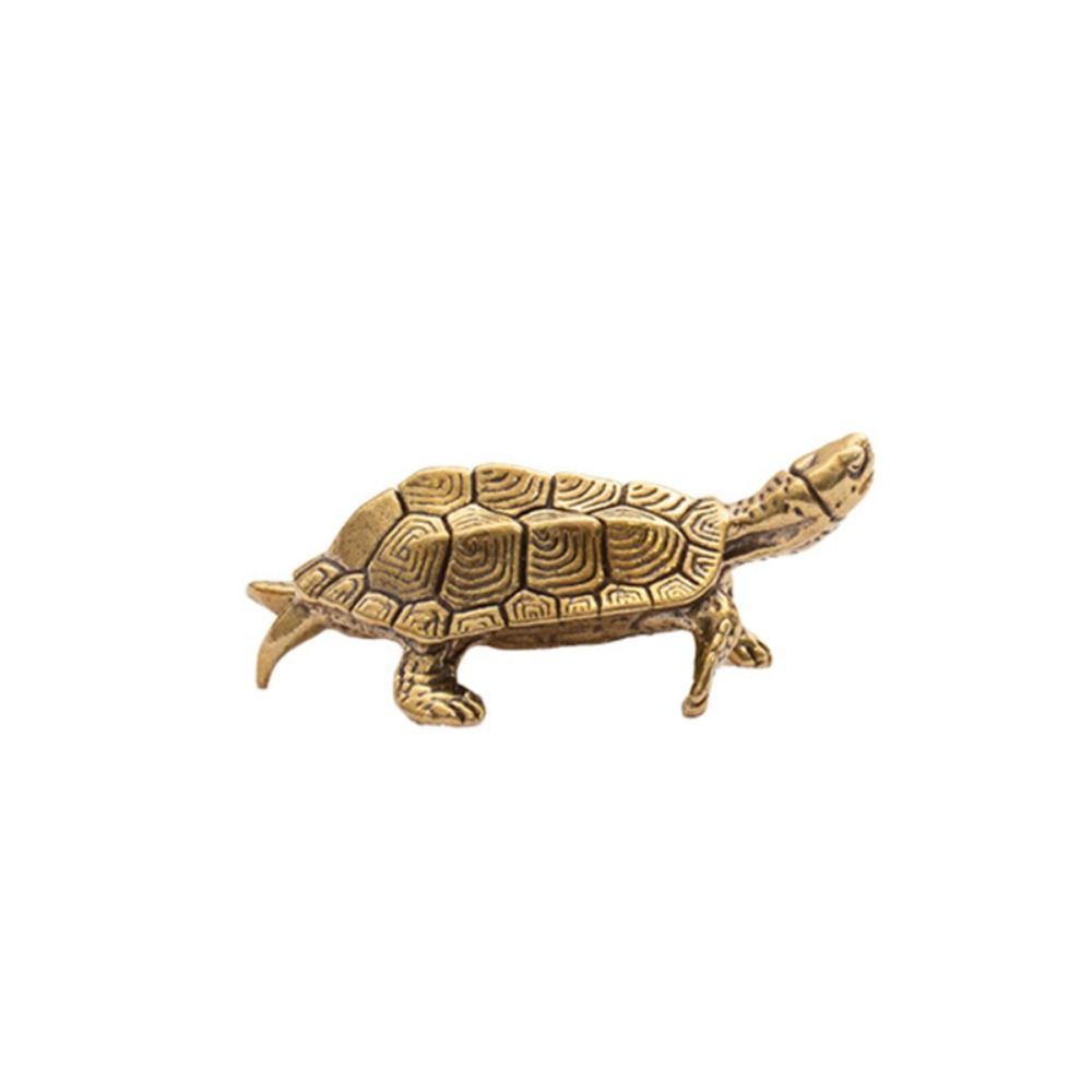 Craft Gift Personal Collection Desktop Ornaments Turtle Figurines Brass Tortoise Tortoise Statue