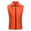 Men Vest Casual Sleeveless Lapel Zipper Closure Solid Color Breathable Volunteer Community Work Coat Waistcoat Women Work Clothes Uniforms Outwear