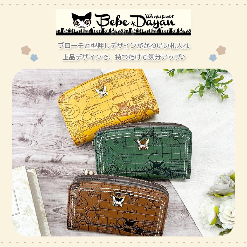 Кошелек Bebe Dayan для женщин и Bebe Dayan Кот Милый Кот Wachifield Морская карта K-PARTS «Роза ветров» на молнии для девочек, Дизайн, Аксессуары, Подарок,