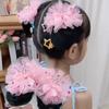 2PCS Spring Clip Ballet Hair Net Fashion Headdress Korean Bun Snood Girls Elastic Hair Net Kids