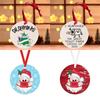 Очаровательное подвесное украшение на елку 2020 года, круглое деревянное украшение для воспоминаний о карантине