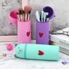 Soft Pencil Pouch Silicone Stationery Box Portable Cartoon Bear Pencil Case  Desk Organizers