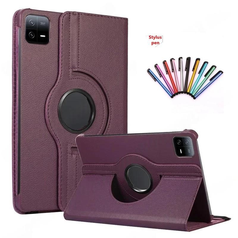 Funda For Xiaomi Pad 7 Case 360 Rotating PU Leather Stand Cover For Coque Xiaomi Pad 7 Pro 11.2 inch Tablet Case