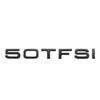 For 2s Chrome Black 3D Letters 30TFSI 35TFSI 40TFSI 45TFSI 50TFSI 55TFSI Rear Trunk Emblem Badge Sticker Car AcessoriesA1