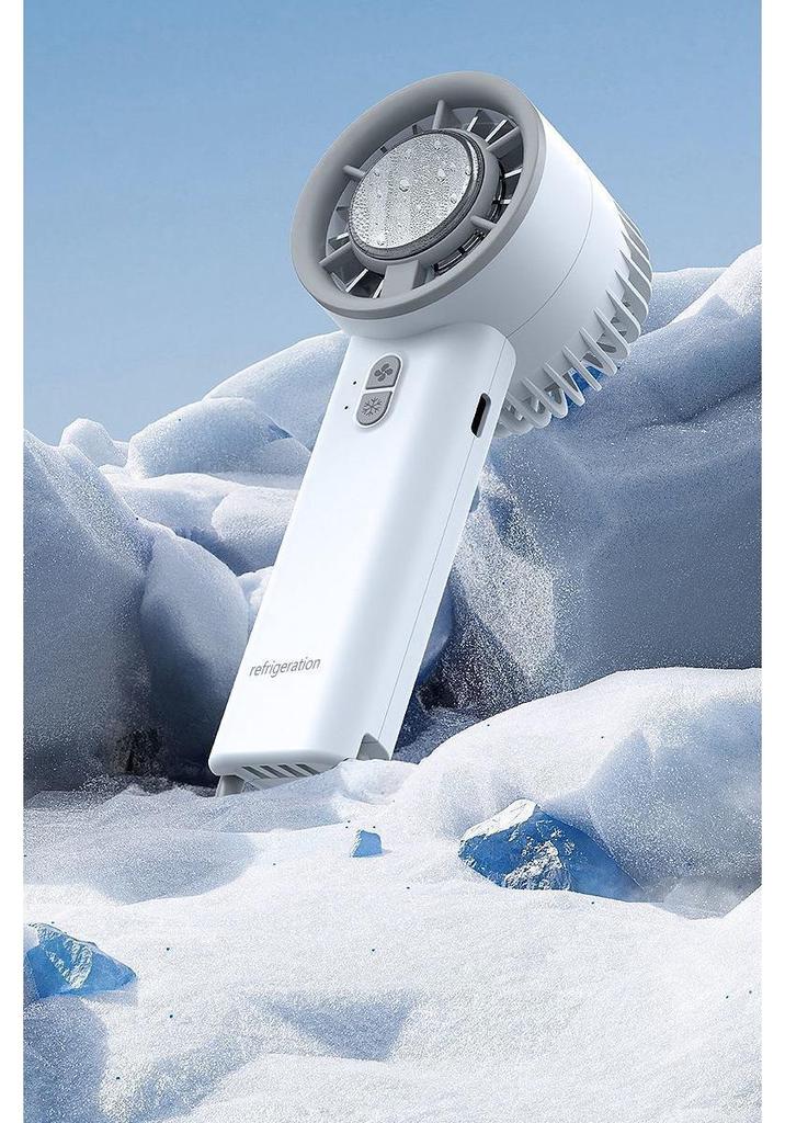 2025 Handheld Ice Cooling Fan: Multi-functional, Rechargeable, Powerful Wind, Semiconductor Technology - New Big Hit