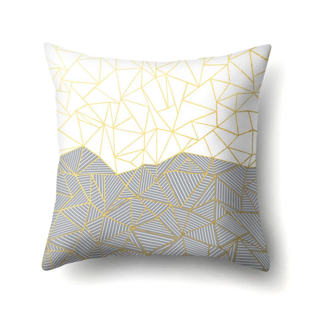 Geometric Marble Pattern Polyester Pillow Case European and American Fashion Simple Pillow Case