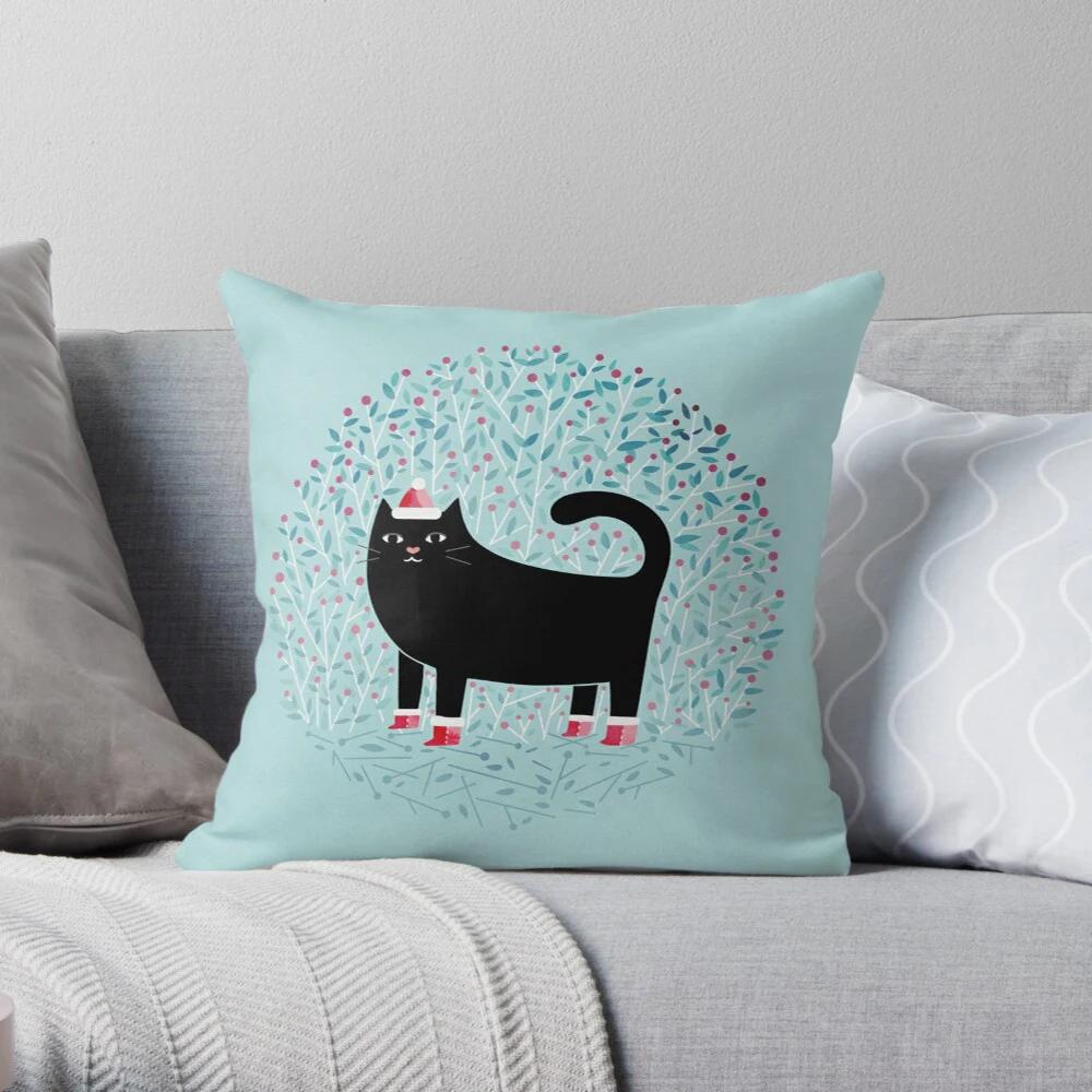 Cute Cat Pillowcase Cushion Cover Nordic Modern Living Room Sofa House Home Decoration