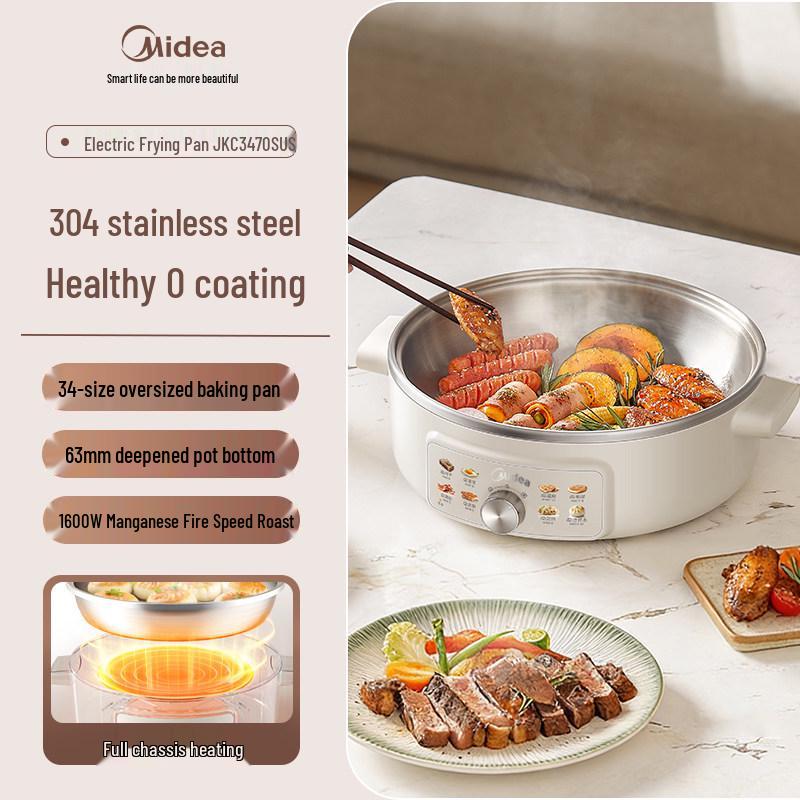 Электрическая блинница и креповая машина из нержавеющей стали 2025 года - Модель MC-JKC3470SUS