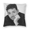 Anthony Ramos BW Square Pillowcase Polyester Linen Velvet Pattern Zip Decor Pillow Case Bed Cushion Cover x