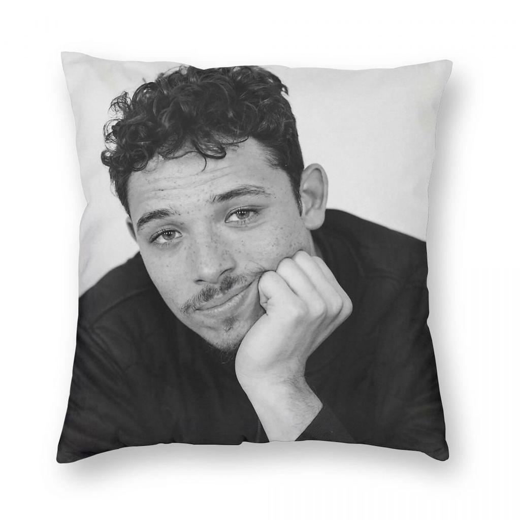 Anthony Ramos BW Square Pillowcase Polyester Linen Velvet Pattern Zip Decor Pillow Case Bed Cushion Cover x
