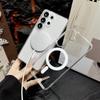 Прозрачный акриловый чехол для Samsung Galaxy S26 S25 S24 S23 S21 FE S22 Ultra Plus Для беспроводной зарядки Magsafe Задняя крышка