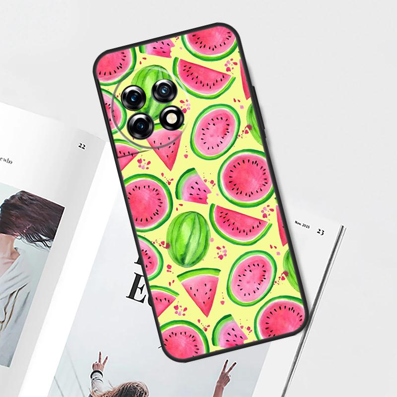 Милый летний арбузный чехол с фруктами для OnePlus Nord N30 N20 N10 CE 2 3 Lite 2T OnePlus 10T 12R 10R 8 9 10 Pro 11 12