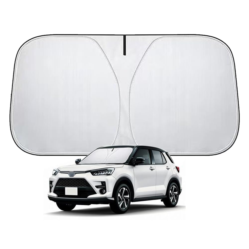 Toyota Rise A200 Series Windshield Compatible with All Models 2019 High Heat UV Light and Car Interior Storage Bag Included Sunshade,