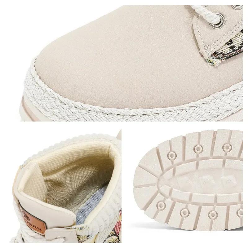 Зимние мужские ботинки на платформе для мужчин, оригинальные мужские ботинки в стиле ретро, удобные кожаные ботинки Zapatillas Hombre