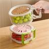 Kitchen Drain Gadgets Multi-function Reusable Household Vegetable Lettuce Salad Washer Dry Dehydrator Hand Cranked Fruit Spinner