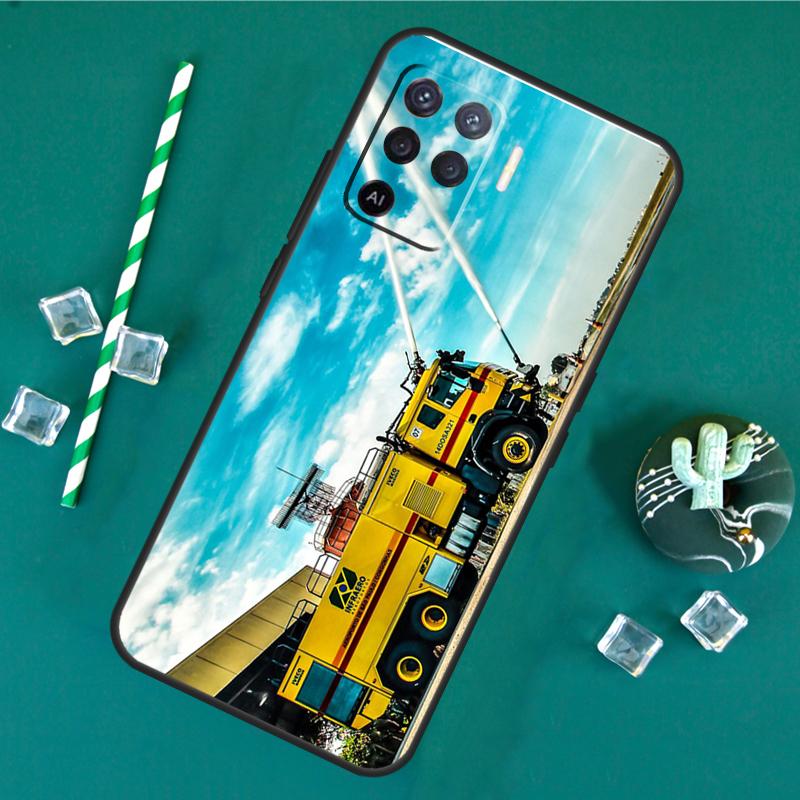 Fire Truck Case For Oppo A80 A40 A60 A16 A76 A96 A91 A15 A17 A74 A94 A54 A57S A18 A38 A58 A78 A98 Cover