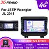 Car Dvd Radio Android 13 for Jeep Wrangler 4 JL 2018 - 2019 Stereo Multimedia Player GPS Navigation Wifi+4G 8Core High-performance CPU