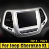 Для Jeep Cherokee KL 2014 2015 2016 2017 2018 ABS Автомобильный GPS Навигационный Дисплей Декоративная Рамка Крышка Отделка