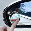 2 Pcs Car Suction Cup Mount Auxiliary Rearview Mirror 360 Degree Rotating Wide-angle Round Frame Blind Spot Mirror Universal