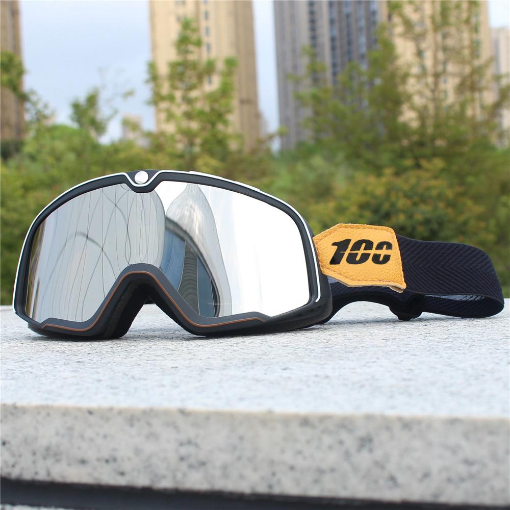 Мотоциклетный шлем очки ретро локомотив мотокросс езда велосипедные солнцезащитные очки ветрозащитный анти песок внедорожные универсальные очки