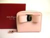 Authentic Vala Light Pink Leather Bifold Wallet #a783  Refurbished