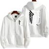 Autumn Winter Cardigan Attack On Titan Unisex Trendy Brand Fleece Printed Hooded Zipper Hoodie