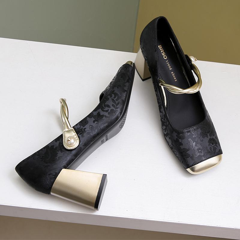 Модная женская обувь на высоком каблуке Мэри Джейн Элегантные сандалии Модные летние женские туфли-лодочки 2025 Новый дизайнер Роскошные Zapatillas De Mujer