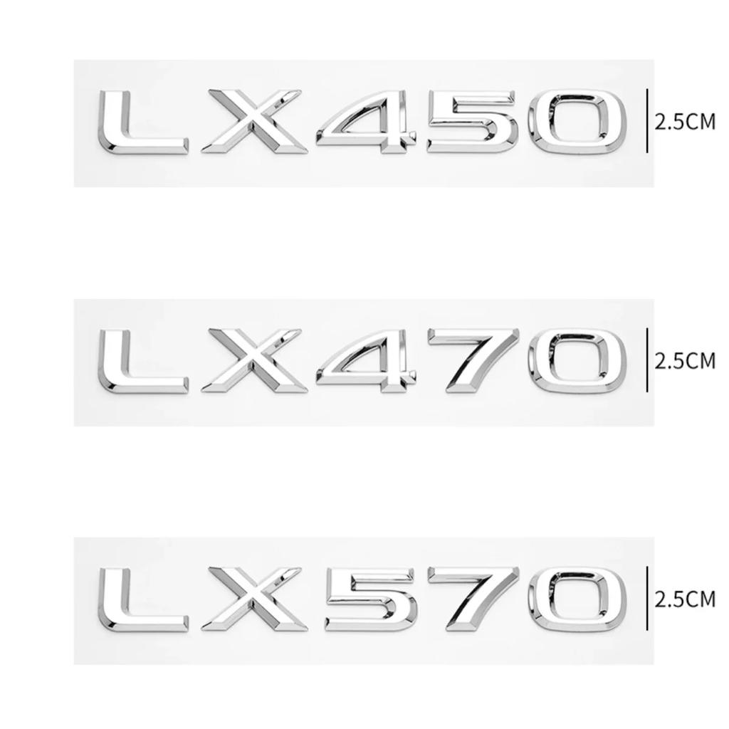 3D Хромированный Глянцевый Черный ABS LX450 LX470 LX570 Эмблема для багажника автомобиля LEXUS Наклейка с логотипом на заднюю часть багажника