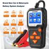 KW650 Автомобильный мотоцикл Тестер аккумуляторной батареи 12 В 6 В Анализатор аккумуляторной системы 2000CCA Инструменты для проверки проворачивания зарядки автомобиля