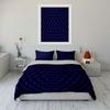 Hexagonal Blue Geometric Pattern Bedding Duvet Cover Set  (1*Duvet Cover 2*Pillowcases, without duvet insert)