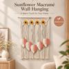 Woven Macrame Wall Hanging Multicolor Leaves Leaf Tapestry Wall Tapestry  Bedroom