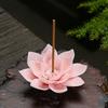 Ceramic Incense Stick Holder Flower Design Incense Censer Lotus Incense Burner  Home Decor