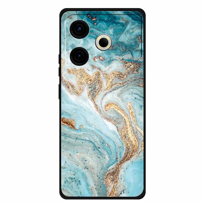 Чехол для телефона Tecno Pova6 Neo, задняя крышка из ТПУ для Pova 6 Neo, цвет мрамора, мягкий чехол, защитный Funda, роскошный силиконовый корпус