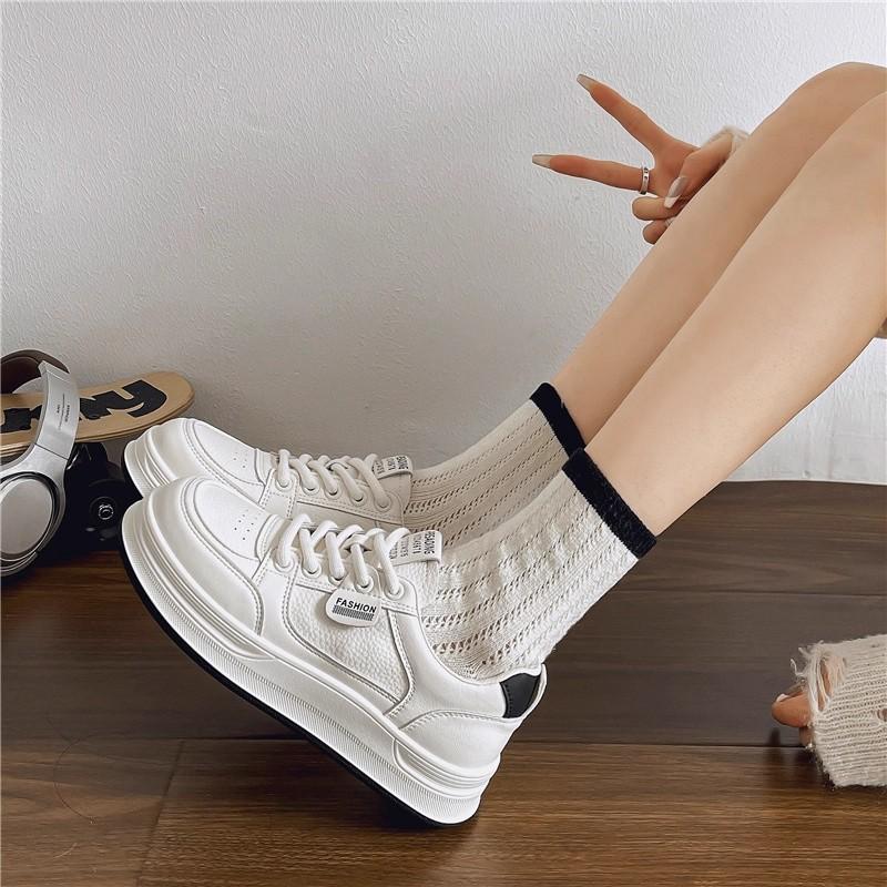 Little White Shoes Girls Versatile Spring and Autumn Flat Thick Soles Summer New Design Sense Explosion Casual Sports Shoes