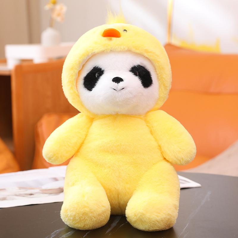 Cute Giant Panda Transforms Into Dinosaur Plush Doll Cartoon Bunny Claw Machine Doll Birthday Wedding Sprinkle