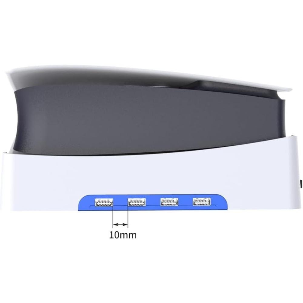 Подставка для консоли Sony PS5 Slim с 4 портами USB2.0, держатель подставки для игровой консоли, подставка для хранения игровых приставок