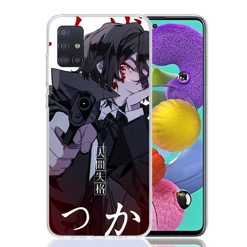 Bungo Stray Dogs Чехол для телефона Дазай для Samsung Galaxy A52 A32 A22 A12 A02S A50S A30S A51 A31 AA71 Note 20 Ultra 10 S10 Plus Galax