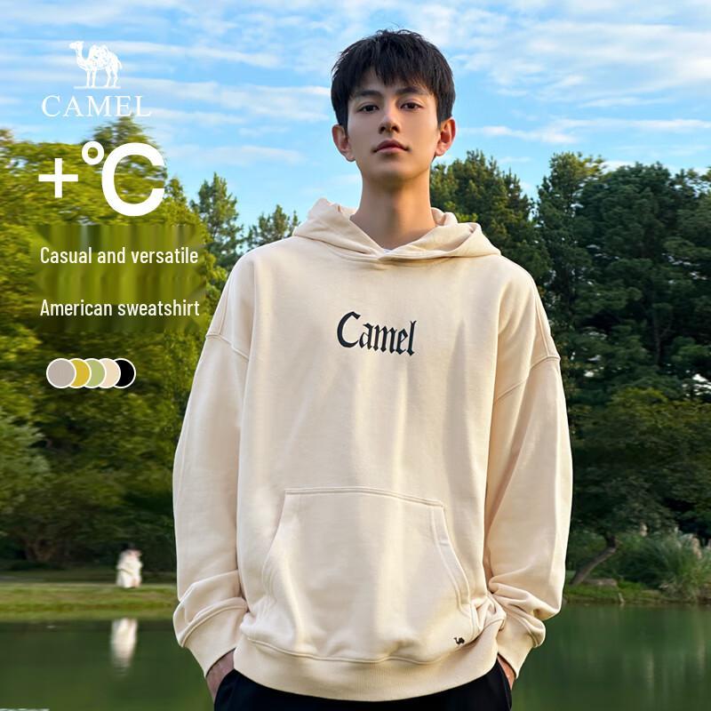 Camel Мужская плюшевая толстовка с капюшоном в стиле Karry Wang