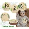 7 шт. Милые детские двусторонние деревянные карточки с месяцами для особых моментов, подарки на беременность и детский праздник для новорожденных мальчиков и девочек