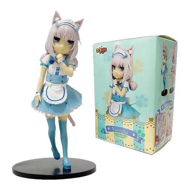 Новая аниме-фигурка Nekopara 18 см Шокола и Ваниль Милая подставка Модель из мультфильма Игрушки Подарки Коллекция Украшения Орнаменты ПВХ