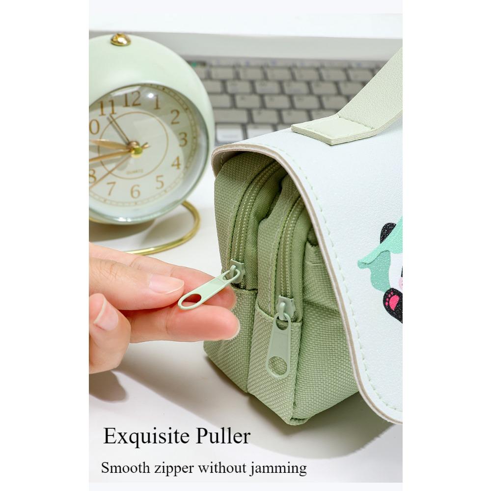 Пенал-книжка для переноски, пенал для ученика начальной школы, высококачественный, устойчивый к грязи, большой емкости, многослойный пенал