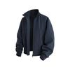 New Men's Zipper Casual Jacket American Flying Fashion Stand Collar Loose Size Men's Coat