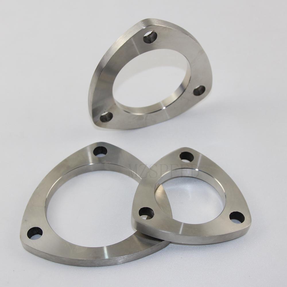 304 Stainless Steel flange universal 51mm 63mm 76mm welded 3-hole movable flange Used for Automobile exhaust pipe and equipment