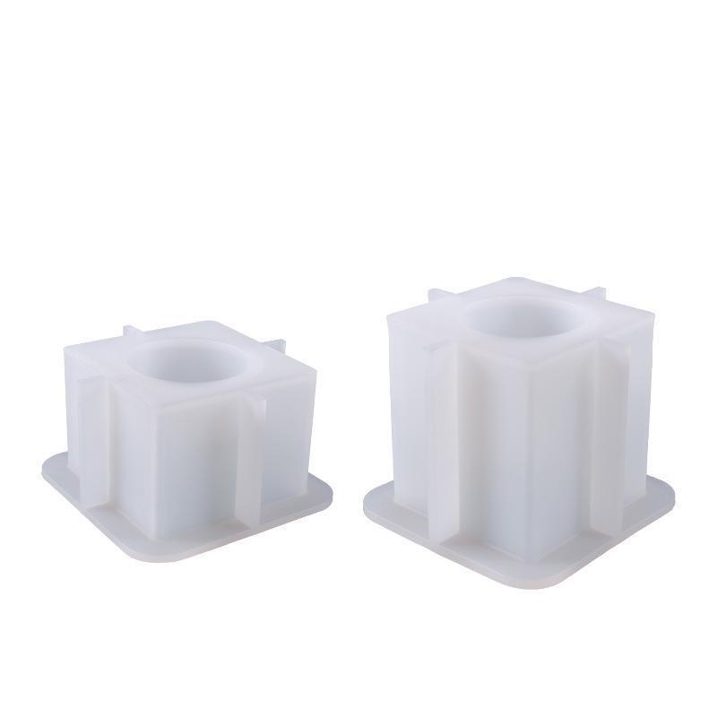DIY Crystal Epoxy Resin Mold Candle Mold Square Candlestick Swing Table Jewelry Silicone Mold